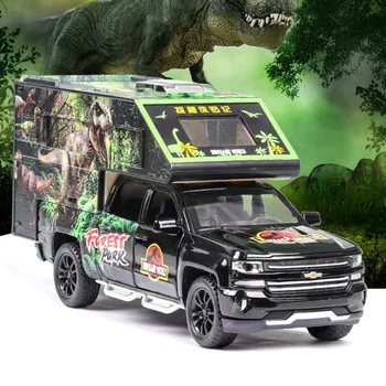 1/32 Dinossauro Overlord Carro De Brinquedo Modelo Diecast De Metal Suv Simulação De Veículos Com Rodas De Plástico De Luz E Som Presentes Para As Crianças