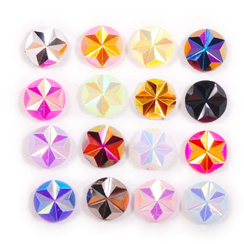 1000 Peças de 5mm Rodada Glitter Crystal AB Resina, Strass Flatback teste Padrão de flor de Pedra DIY Nail Art de Decoração Artesanato