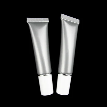 100pcs 15ml PE vazio tubo macio, 15 ML de cosméticos suaves tubo vazio,creme para os olhos 15ml soft tubo com tampa branca e plug