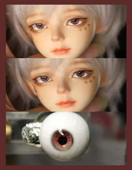 18mm BJD Caseiro Olhos, Resina Eyesplaster Inferior, Boneca de Maquiagem Mudando Acessórios