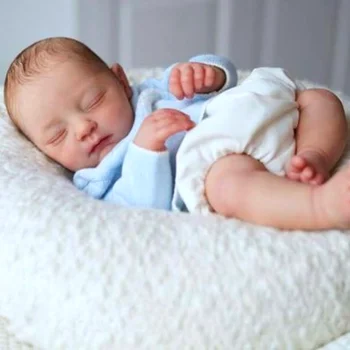 19 Polegadas Jamie Olho Fechado Boneca Kit de Bebe Reborn Baby em Branco sem pintura Inacabada DIY Molde de Brinquedo