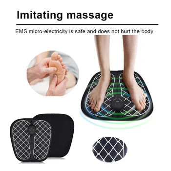 1Pc EMS Acupunctura Eléctrica, Massager do Pé dos Esteira ABS Pés Fisioterapia Massager Circulação Pés de Cuidados de Saúde Músculo Relaxar Massagem