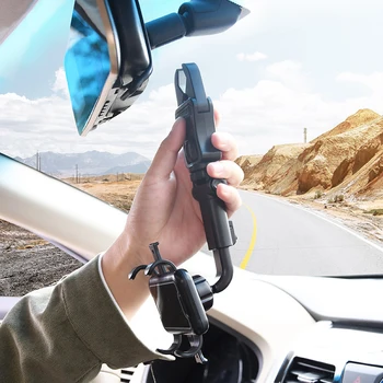 1Pcs Espelho Retrovisor de Carro Montar Titular do Telefone Para o Traço Cam GPS Smartphone Stand