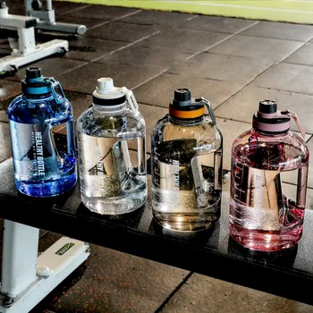 2.2 L de Plástico de Garrafa de Água para Beber Portátil Esporte Chá Xícara de Café, utensílios de Cozinha Garrafa de Água de Crianças para a Escola Transparente