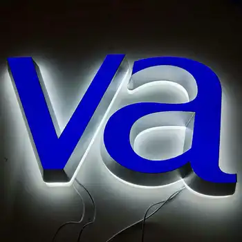 3D Personalizadas de acrílico iluminado por led loja de letras sinal