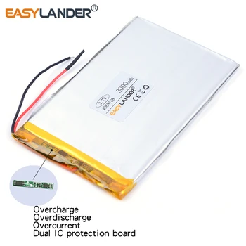 4068108 3.7 V bateria 3000mAh Recarregável de li Li-íon do Polímero da Bateria aplicáveis tablet bateria recarregável do banco do poder de 4070110