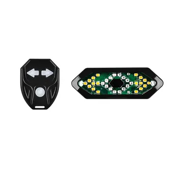 5 Modos Smart Moto Luz da Cauda Sinais de USB Recarregável lanterna traseira Impermeável de Segurança Traseira Lâmpada do Kit para o Mountain Bike de BTT Parte