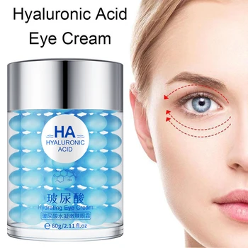 60 g de Ácido Hialurônico, Creme para os Olhos Anti-envelhecimento, Anti-Dark Circle Eye Sacos Olhos de Cosméticos Hidratantes Beleza de Olhos Anti-rugas e Cuidados com a Pele