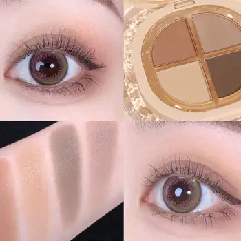 6g Prática Sombra de Olho Fino Flash Portátil Quatro cores de Sombra Beleza Lantejoulas Maquiagem Eyeshadow