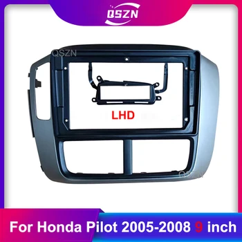 9 Polegadas Quadro Auto Rádio Fáscia Para Honda Pilot 2005-2008 Chefe da Unidade de Rádio Dashboard GPS estéreo de montagem do painel 2 Din DVD