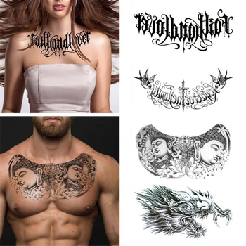 A chegada dos novos Impermeável da Etiqueta Temporária Tatuagem de Dragão Falso Tatto Flash Tatoo Lúcifer Abdômen, Braço tatouage para a Menina Mulher Homem