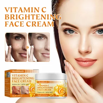 A Vitamina C Creme Facial Hidratante Fade Acne, Manchas De Pigmentação Da Pele De Brilho, Hidratação De Reparação