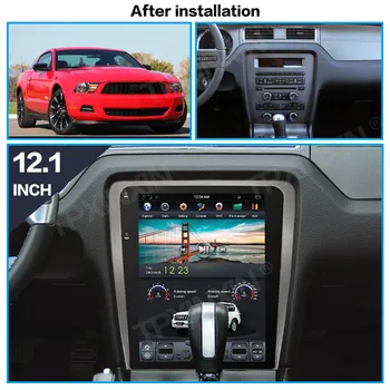 Android 9.0 Para o Ford Mustang 2010-2014 Tira Vertical de Cor do Carro da Tela de Navegação GPS Estéreo Chefe da Unidade Multimédia Player Radio