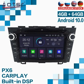 Aostr Android Rádio do Carro Para Honda CRV CR-V 2006-2011 Com Carro de Multimídia de Rádio Gravador de Auto Estéreo GPS SO 10.0 4G+64G Unidade de Cabeça
