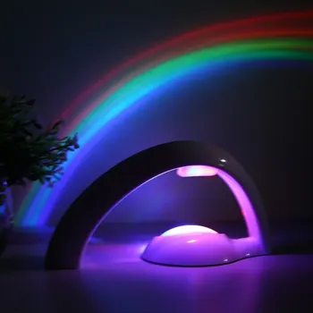 Arco-Íris Da Lâmpada Do Projetor Da Sala De Led Colorido Mágico De Fantasia Romântica Noite De Luz, Decoração Do Arco-Íris Maker Para Crianças Presente