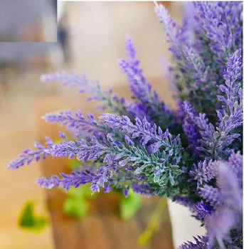 Artificial Lavanda Monte de flores de Seda Lavenders Para a Festa de Casamento em Casa flores Decorativas frete grátis lavanda artificial