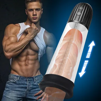 Automático de Bomba do Pénis Enlargerment Máquina de Sexo para os Homens Bomba de Vácuo Ereção Formação de Brinquedo Eficaz de Extensão de Pénis Pau Extender