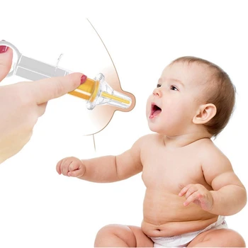 Bebê de Silicone Medicina Alimentador de Chupeta Agulha Alimentador de Amamentação Anti-asfixia conta-Gotas Squeeze Alimentador de Alimentação Infantil Suprimentos