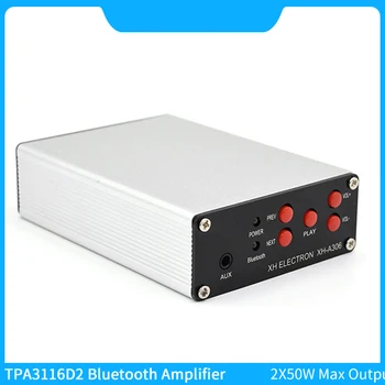 Bluetooth 5.0 de Áudio Amplificador Conselho TPA3116D2 50W+50W 2.0 Canais de Alta Potência de Amplificadores de Áudio TPA3116 Multi-tecla de função Amp