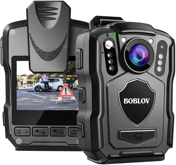 BOBLOV M5 Mini Câmera 4200MAH Bateria de 15 horas de Gravação Corpo de Polícia de Câmara HD 1440P IP67 170° Ângulo de Segurança de 128 gb Wearable Cam