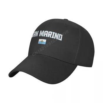 Boné de beisebol do San Marino Bandeira Selvagem do Sol Sombra Pico Ajustável Caps para Mulheres dos Homens de Impressão