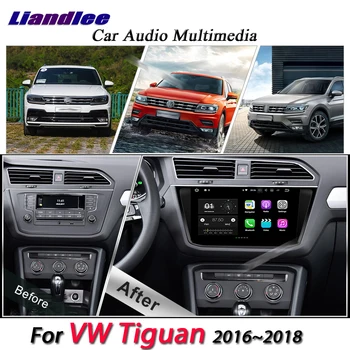 Carro Android Multimídia Player Para o VW Tiguan 2016 2017 2018 Rádio, Sistema de Navegação GPS DVR Condução do Gravador de Vídeo de HD, Tela