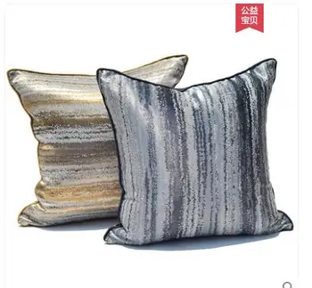 Chinês tubulação de almofadas modernas grosso do modelo de sala de estofos macios capa de almofada em tecido de sofá capa de almofada