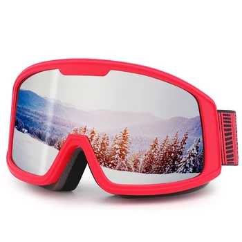 Clareza Aumento Óculos de Esqui para Homens Mulheres Anti Fog, Proteção 100% UV de Neve Óculos de Lente do PC TUP Armação de Óculos de Snowboard