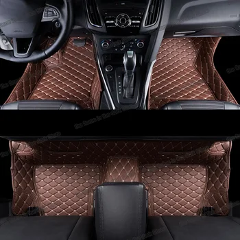 couro interior do carro tapetes para ford focus 2011 2012 2013 2014 2015 2016 2017 2018 mk3 3 acessórios auto estilo tapete
