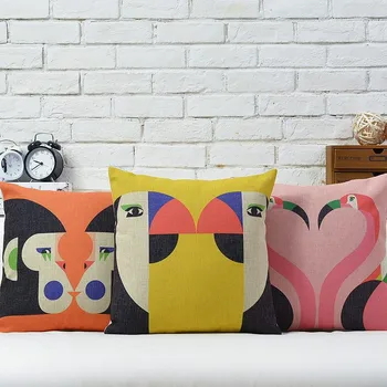 criativo animal lançar capas de almofadas impresso almofada de decoração /fronha de travesseiros Interiores