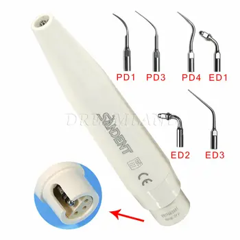 Dental ultra-Sônica Piezo Scaler Handpiece&6pcs Perio, Endo Dicas ED PD ajuste DTE SATELEC