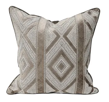Design de moda bege castanho decorativos jogar travesseiro/almofadas caso de 45 a 50,europeu, americano moderno capa de almofada de decoração para casa