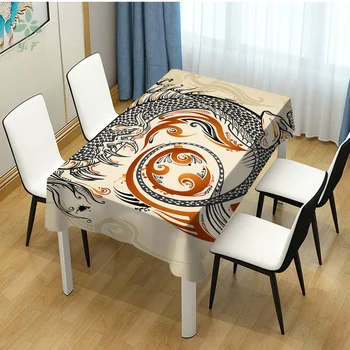 Dragão Chinês Desenho Exclusivo Toalha De Mesa Ao Ar Livre Indoor De Jantar Decoração