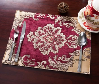 Europeu ocidental tabela tapete de Alto luxo o algodão e o linho tabela Americana de isolamento pad corredor da Tabela