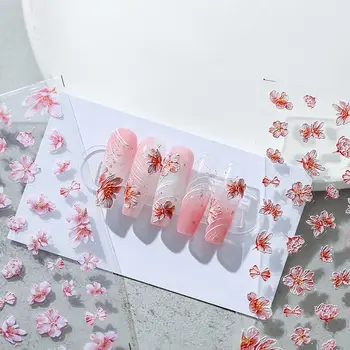 Folha De Inglês Letras Do Alfabeto Tulip Adesivos De Unha Manicure Acessórios Flores Adesivos De Unhas Nail Art E Decorações