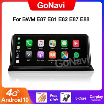 GoNavi Android 11 de Carro do Leitor de Rádio Para a BMW E87 E81 E82 WIFI 4G SIM DSP Carplay Núcleo 8 8+128 gb de RAM, GPS, Car Multimedia Estéreo