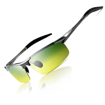 Homens Óculos de sol Polarizados para a Condução de Pesca, Golf Frame do Metal