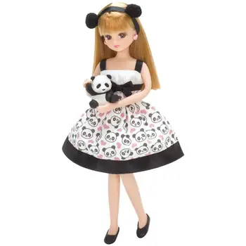 icca Lica Boneca Panda bonecas de Simulação de Boneca Princesa Lijia Meninas Brinquedo Blyth Pequena Boneca de Presente de Baby Doll ToyLicca