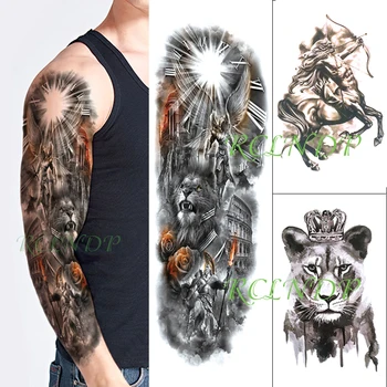 Impermeável Tatuagem Temporária Adesivos criativos braço completo flor braço combinação falso tatto flash tatoo sleeve para homens mulheres