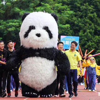 Inflável Panda Trajes Animais de Cosplay Shopping Publicidade Publicidade Celebração de Pelúcia Inflável Roupas 2.6/3M