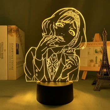 Kakegurui Jogador Compulsivo Anime Diodo emissor de Luz Itsuki Sumeragi para Decoração de Quarto Candeeiro de Mesa-de-Cabeceira Mangá Kakegurui Conduziu a Lâmpada da Noite