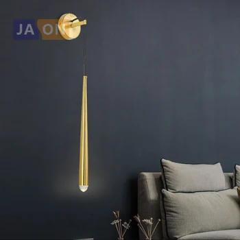LED Americano de Ferro de Cristal de Ouro Preto Designer de LED, lâmpada de Parede da Parede sem fio de Luz da lâmpada de parede Para o Hall de entrada, Quarto, Corredor