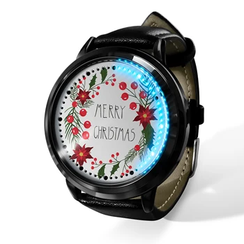 LED Tela de Toque de Homens e Mulheres Relógio de Quartzo de Alta Qualidade a Moda Unissex Casual Presente de Natal Assistir