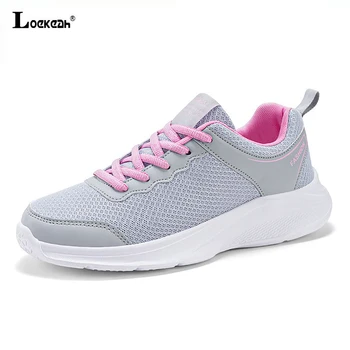 Loekeah Moda Casual Sapatos Para As Mulheres De Cadarço De Tênis De Malha Respirável Tênis Leve Esportes Ao Ar Livre Jogging Sapatos