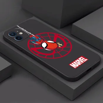 Marvel Deluxe Impressão de Homem-Aranha, Telefone de Caso Para o iPhone 11 12 13 Pro MAX Mini 6 7 8 Plus X XR XS MAX SE de 2020 macio Funda Tampa Traseira