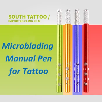 Microblading Pena Manual Da Tatuagem Da Sobrancelha Da Lâmina Linha Titular Semi Permanente De Maquiagem