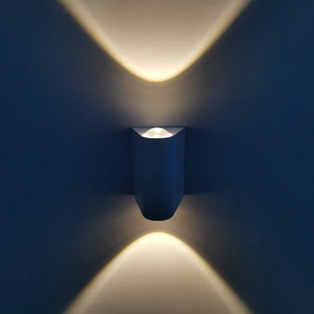 Moderno 4W COB LED lâmpada de Parede de Alumínio de Cima a Baixo Interior de Parede de Quarto, Sala de Jantar, Corredor de iluminação de Parede Decoração AC85-265V
