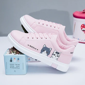 mulheres senhoras princesa Lolita Japonês Tênis Sapatos de cor-de-rosa da hello gato Bonito Estudante da Menina Princesa de Cosplay Sapatos