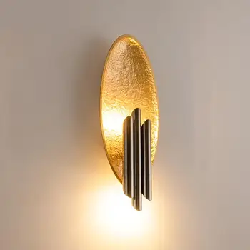 Nordic Criativa Aço Inoxidável da Parede de Luz para a Passagem do Corredor da Escada da Galeria candeeiro de Parede moderna Sala de Cabeceira Lâmpada de Parede