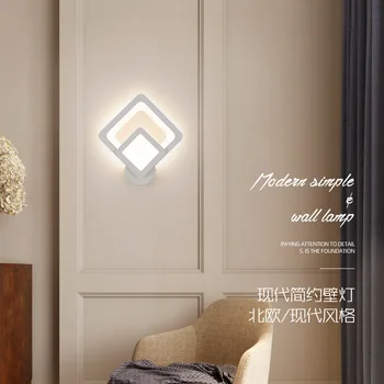 nordice vintage cristal candeeiro de parede, iluminação de quarto emissor de luz do quarto-de-cabeceira corredor corredor lâmpada de parede da parede lamp